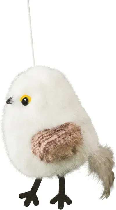 Petgravity Elektroschwinger-Katzenspielzeug Echte Vogelflügel, Simulierter Vogelruf, Wiederaufladbar, Inkl. Katzenminze & Ladekabel, Automatisches Jagdspielzeug