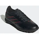 Fußballschuh ADIDAS PERFORMANCE "COPA PURE 3 LEAGUE KIDS TF", Mädchen, Gr. 36, schwarz (core schwarz, carbon, lucid rot), Synthetik, Schuhe