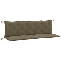 VidaXL Gartenbank-Auflagen 2 Stk. Melange Taupe 180x50x7 cm Stoff