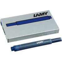 LAMY T 10 Tinte 825 – Tintenpatrone mit großem Tintenvorrat in der Farbe Blau-Schwarz für alle Lamy Patronenfüllhaltermodelle – 5 Stück / 1,25 ml, 1210655