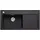 Blanco Zenar XL 6 S links Einbau von Oben silgranit schwarz Handbetätigung 1000 x 510 mm