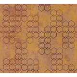 ascreation AS-Creation Vliestapete New Walls Grafik Leicht Strukturiert orange Gold FSC®