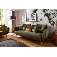 Home affaire 3-Sitzer Baggio, Zierkissen inklusive grün