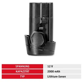 WALTER WERKZEUGE Akku-Laubbläser 12V inkl. 2 x 2,0 Ah + Ladegerät