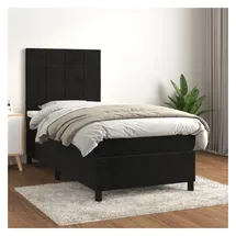 vidaXL Boxspringbett 100 x 200 cm Schwarz