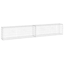 vidaXL Gabionenwand mit Abdeckung 300 x 30 x 50 cm