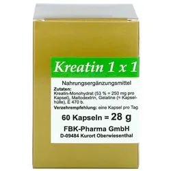 Kreatin 1x1 pro Tag Kapseln