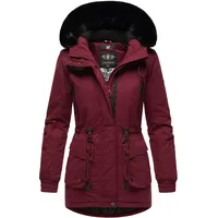 Navahoo Damen Sportlicher Wintermantel Baumwoll-Parka mit Kapuze Olessaa
