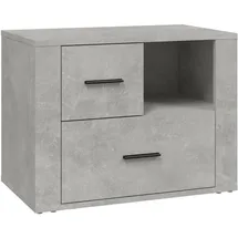 vidaXL Nachtschrank 60 x 36 x 45 cm Betongrau