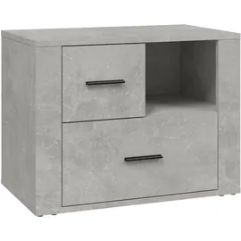 vidaXL Nachtschrank 60 x 36 x 45 cm Betongrau