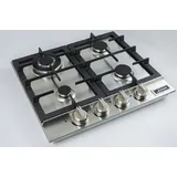 Kaiser Küchengeräte Gas-Kochfeld Einbau Gaskochfeld 60 cm, Edelstahl Einbau Herd 3,8 kW WOK KG 6357, Einbau Gaskochfeld 60 cm KG 6357, Edelstahl Einbau Herd 3,8 kW WOK