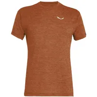 Salewa Puez Dry Kurzarm-t-shirt - Bombay Brown Melange -