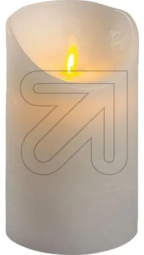 LED-Wachskerze 1 LED Ø 7,5x12,5cm weiß