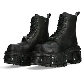 New Rock Stiefel MTANK083 C1 schwarz, - Schwarz - 39