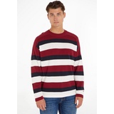 Tommy Hilfiger Herren Pullover Allover Stripe ohne Kapuze, Mehrfarbig (Global Stp Allover), L