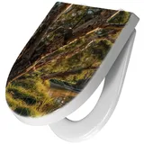 Primedeco WC-Sitz mit Absenkautomatik Motiv Baum am Flussufer (1-St), Absenkautomatik, Soft-Close grün