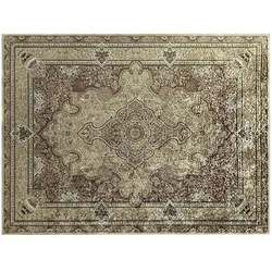 como Kurzflorteppich  Flat Beauty Oriental , gold , Synthetische Fasern , Maße (cm): B: 160