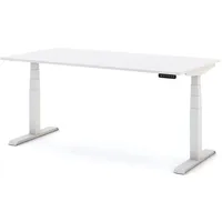 Assmann Electronic Kinderschreibtisch JUNIOR 140 x 80 cm Metall weiß