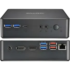 Shuttle XPC nano NC4010BA Intel Celeron 7305 4GB DDR4 128GB SSD 1xHDMI 1xDP W11P - Schwarz
