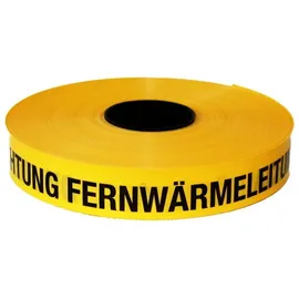 Kelmaplast Trassen-Warnband 250 m Achtung Fernwärmeleitung Gelb