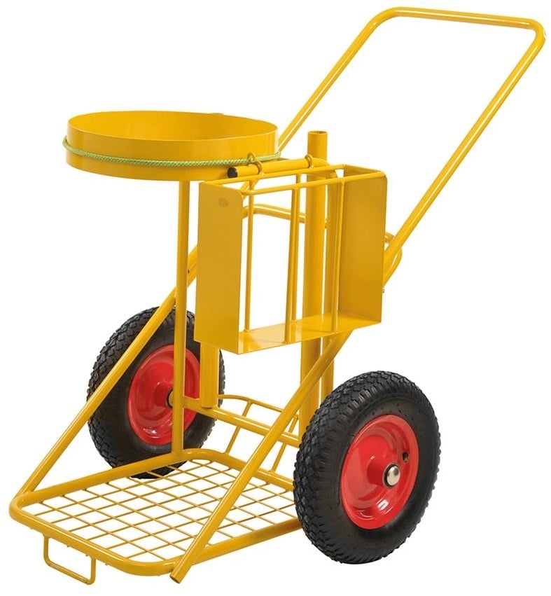 Straßenreinigungswagen, Traglast: 150 kg - gelb