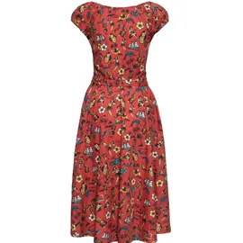 Queen Kerosin Sommerkleid Hawaii rot 36