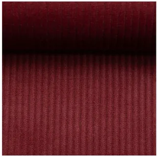 larissastoffe Stoff Cordstoff Meterware Breitcord Swafing Marius burgundy 338, Meterware, 50 x 150 cm rot