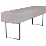 TexDeko Biertischhusse 3/8 220 x 70 x 30 cm Grau