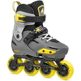 Rollerblade Apex Inline-Skates für Jungen, Freizeit Inliner, Aktivkohle/Gelb, 29-32