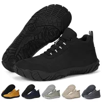 RUYI Barfußschuhe Herren Barfuss Schuhe Damen mit Breite Zehenbox und Zero-Drop Solhe Leicht Weich Fitnessschuhe Atmungsaktiv rutschfest Trekking-Wanderschuhe Walkingschuhe - 42 EU