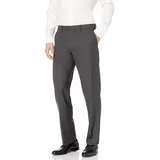 Amazon Essentials Herren Knitterfeste Stretch-Hose, Klassische Passform, Dunkelgrau, 32W / 29L