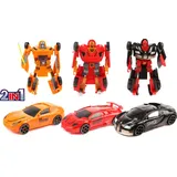 Toi-Toys TOI TOYS 30134A ROBOFORCES Verwandlungs Roboter, 3 Stück
