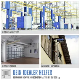 Güde Seilzug Aluminium/Stahlblech/Aludruckguss 12 m blau