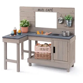 Muddy Buddy Matschküche Coffee Corner warmgrau,