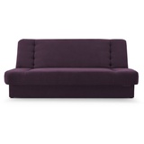 moeblo Schlafsofa Cyprus, Sofa Kippsofa Klappsofa Clic-Clack Couch für Wohnzimmer Federkern Sofagarnitur Polstersofa - 192x85x92 cm -, mit Bettkasten und Schlaffunktion lila