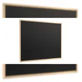 ALLboards Schwarze Kreidetafel 100×80 cm, ECO-Holzrahmen