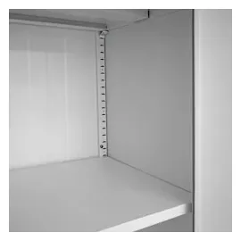 Mendler Aktenschrank HWC-H17, Stahlschrank Büroschrank, 2 Türen ~ 140x90x40cm grau