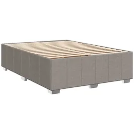 vidaXL Boxspringbett 140 x 200 cm Taupe
