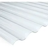 PVC-Wellplatte Sinus 76/18 Klar 80 cm x 120 cm Stärke: 0,65 mm