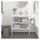 vidaXL Badezimmer Waschtischgestell Weiß 79x38x83 cm Eisen