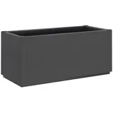 vidaXL Pflanzkübel 80 x 36 x 35 cm Dunkelgrau