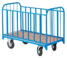 Manorga Doppelseitiger Wagen mit 2 Seitenschranken + 2 Rückenlehnen