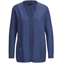 GOLDNER Cardigan in langer offener Form Blau 23