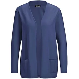 GOLDNER Cardigan in langer offener Form Blau 23