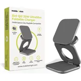 mobile origin 3in1 Qi2 25W UltraSlim Foldable Charger PW36 MagSafe Compatible Space Grey