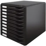 Leitz Schubladenbox 28,5 x 35,5 x 29,0 cm 10-tlg. schwarz