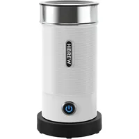 HiBREW Elektrischer Milchaufschäumer, Automatischer Milchaufschäumer, Milchwärmer, 300ml für Kaffee Latte Macchiato Cappuccino Heiß/Kalt, Antihaftbeschichtet, Abschaltautomatik, 450W, Weiß