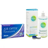 Air Optix Plus Hydraglyde Multifocal (3 Linsen) + Solunate Multi-Purpose 400 ml mit Behälter PWR:-0.5, BC:8.6, DIA:14.2, ADD:Low