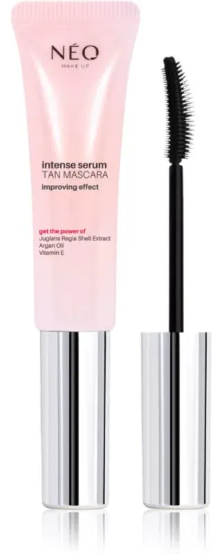 NEO MAKE UP Intense Serum Tan Mascara stärkende Mascara mit regenerierender Wirkung Farbton Black 9 ml