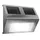 monzana LED Solar Wandleuchte Edelstahl IP65